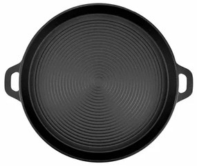 Placa grill BBQ 33cm rotunda, fonta Perfect Home 12003