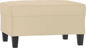 vidaXL Taburet, crem, 70x55x41 cm, microfibră