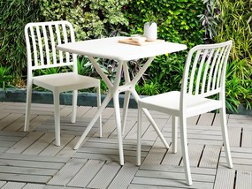 Set mobilier de balcon Sinnamon (plasticic Alb) . 1075853