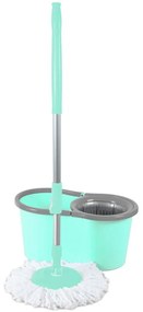 Galeata magic mop LISA ZLN-1389, Mop rotativ 360 grade, Capacitate galeata 20L, Bleu
