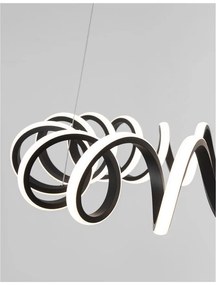 Lustra LED design modern spirala ZINIA negru NVL-9817461