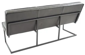 Banca dining din piele de bivol ✔ model FLEET SHANGHAI | Dimensiuni: 220x60x87x52 cm