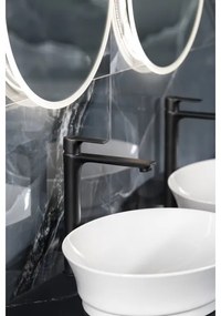 Baterie de lavoar Sapho PAX 31,5 cm negru mat