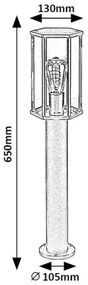 Lampă de exterior DUBROVNIK 1xE27/40W/230V IP44 Rabalux 7240
