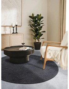 Covor gri închis țesut manual rotund din lână ø 160 cm Francois – Villeroy&amp;Boch