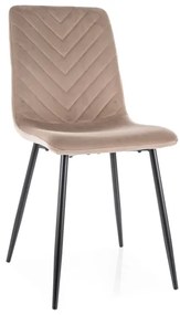 Scaun de masă DAREN VELVET bej