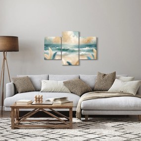 Tablou – Plajă pictată în culori delicate (90x60 cm)