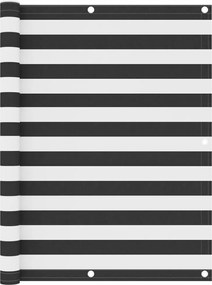 vidaXL Paravan de balcon, antracit și alb, 120x500 cm, țesătură oxford