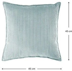 Pernă decorativă pentru copii verde-mentă cu tapițerie din catifea reiată Block – Wigiwama