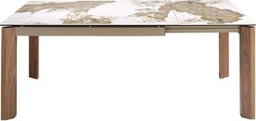 Masa extensibila deosebita design LUX Porcelain Marble 140-200cm
