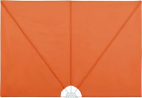 vidaXL Copertină laterală pliabilă de terasă, cărămiziu, 240x160 cm