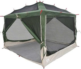 vidaXL Cort interior 7-Persoane Verde și gri 300 x 300 x 250 cm