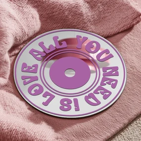 Autocolant pentru oglindă S42 – CD- All you need is love