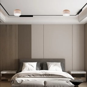 Plafonieră BELLADONNA Brilagi 1xE27/15W/230V d. 30 cm bej/stejar