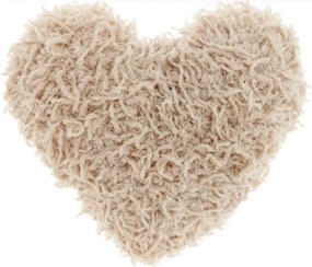 Perna decorativa ROMEO HEART 45x45 cm, bej