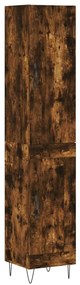 3199142 vidaXL Dulap înalt, stejar fumuriu, 34,5x34x180 cm, lemn prelucrat