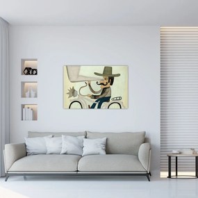 Tablou - Astronom pe bicicletă (90x60 cm)