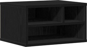 vidaXL Suport pentru imprimantă Stejar Negru 40 x 32 x 22,5 cm