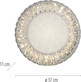 JUST LIGHT. 15221-17 - Plafonieră LED KULUNKA LED/32W/230V crom
