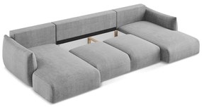 Colțar gri deschis extensibil (în formă de "U") Leila – Makamii