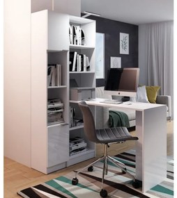 Expedo Set mobilier birou PAOLO 2, 125x183x82, alb