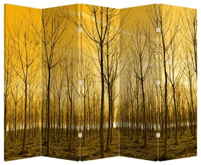 Paravan - Pădure în apus de soare (210x170 cm)