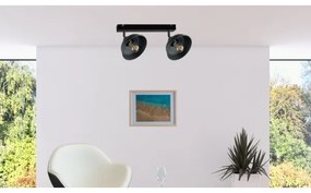 Spot FAUN 2xE27/60W/230V negru