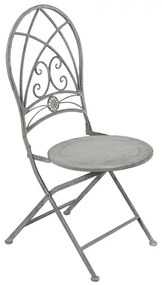 Set masa si 2 scaune bistro, din metal, aspect vintage
