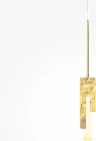 Lustra, Pendul Maris din metal auriu si scoica Capiz