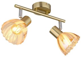 Plafoniera metal alama sticla chihlimbar ZACHERY 2L