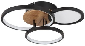 Plafoniera LED design modern Sid negru, maro