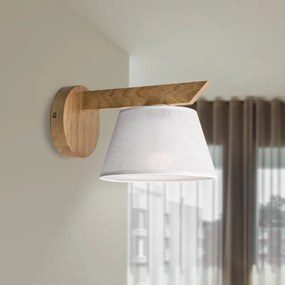 Aplică Brilagi ANTHONY 1xE14/40W/230V stejar/alb