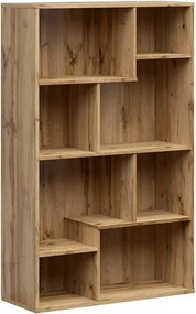Biblioteca TETRIX, stejar wotan, PAL melaminat, 88x34x140 cm