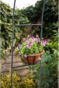 Coș suspendat din metal Esschert Design Flower, ⌀ 25,2 cm