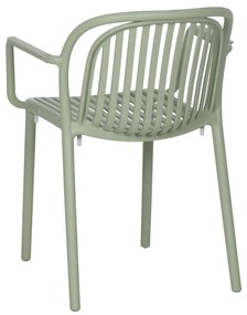 Scaun de dining verde din plastic Alia – Ixia
