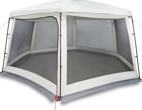 vidaXL Cort de piscină cu pereți detașabili și plasă gri 670x590 cm