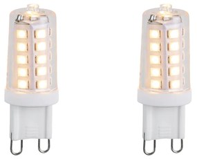 Set de 2 becuri LED G9 reglabile 3W 250lm 3000K