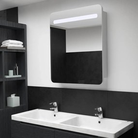 285119 vidaXL Dulap de baie cu oglindă și LED-uri, 68 x 9 x 80 cm