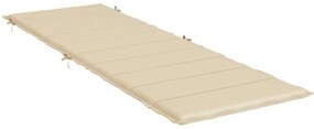 Perna de sezlong, bej, 186x58x3 cm, textil oxford