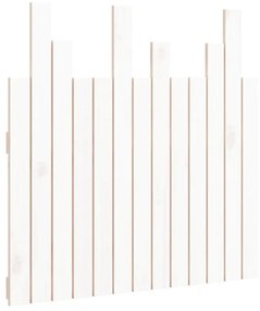 824804 vidaXL Tăblie de pat pentru perete, alb, 82,5x3x80 cm, lemn masiv pin