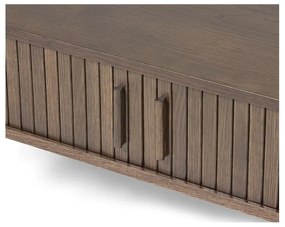 Măsuță de cafea în culoare naturală închisă cu aspect de lemn de stejar 60x120 cm Meta – Unique Furniture
