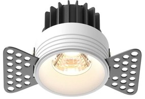 Spot LED incastrabil design tehnic Round D-9,6cm alb