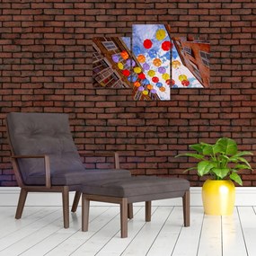 Tablou - Umbrele colorate (90x60 cm)