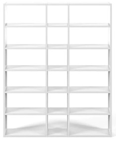 Bibliotecă TemaHome Pombal, lățime 182 cm, alb