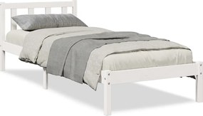 vidaXL Cadru pat foarte lung fără saltea alb 80x210 cm lemn masiv pin