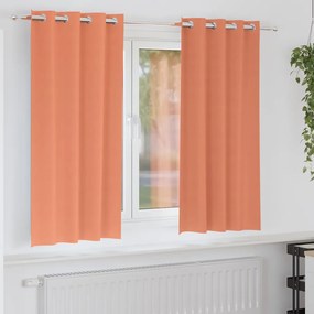 vidaXL Perdele cu perdele 2 pcs Terracota 175 x 140 cm Poliester