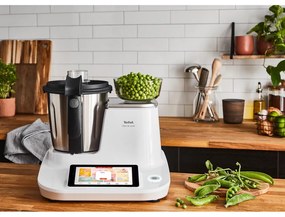 Robot de bucătărie alb/argintiu Click and Cook – Tefal