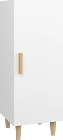 vidaXL Servantă, alb, 34,5x34x90 cm, lemn compozit