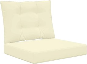vidaXL Perna pentru canapea de exterior 2 pcs Crem Poliester