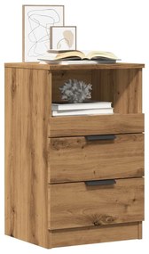 vidaXL Noptiere, 2 buc., stejar artizanal, 40x36x65 cm, lemn prelucrat